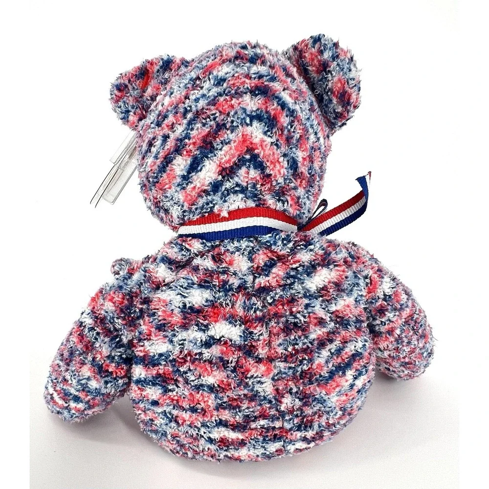 Vintage TY Beanie Baby USA Bear July 4, 2000 Tag Error Retired T1086 RARE